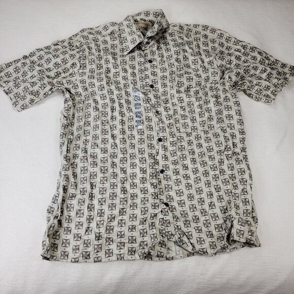 Vintage Hawaiian Shirt Mens Sz Medium Lot of 4 Rayon Cubavera NWT Y2k Summer - Picture 12 of 13